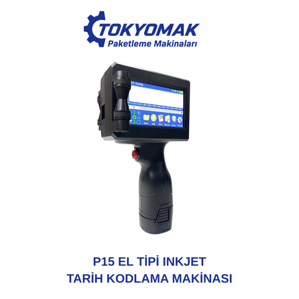 P15 El Tipi Inkjet Tarih Kodlama Makinası 