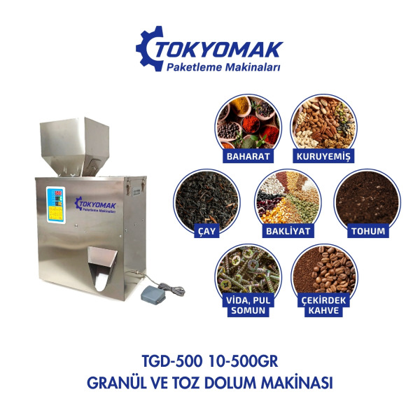 TGD-500 10-500 gr  Granül Ve Toz Dolum Makinası