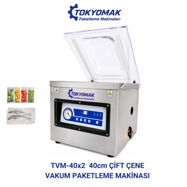 TVM-40x2 40cm Vakum  Paketleme Makinası 