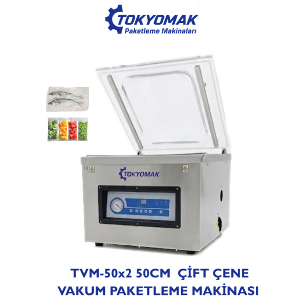 TVM-50x2  50cm Vakum Paketleme Makinası